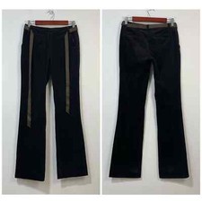 Ulla Johnson Corduroy Trousers Size S (US 4) Brown Straight Belted Ribbon Tie