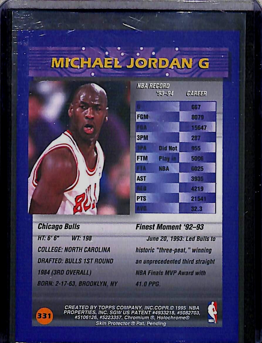 1994-95 TOPPS FINEST ジョーダン！！ 1994 Finest Michael Jordan Refractor w/Coating PSA 10 | eBay