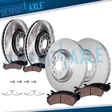 8pc Front Rear Brake Rotors Ceramic Brake Pads Kit for Audi S3 Volkswagen Golf R