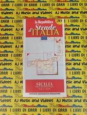 cartina STRADE D'ITALIA 20 SICILIA meridionale LA REPUBBLICA DE AGOSTINI (A89)
