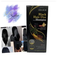 BLACK        Hair Dye Shampoo 3 in 1 for Women  Men 100 Gray Hair Coverage