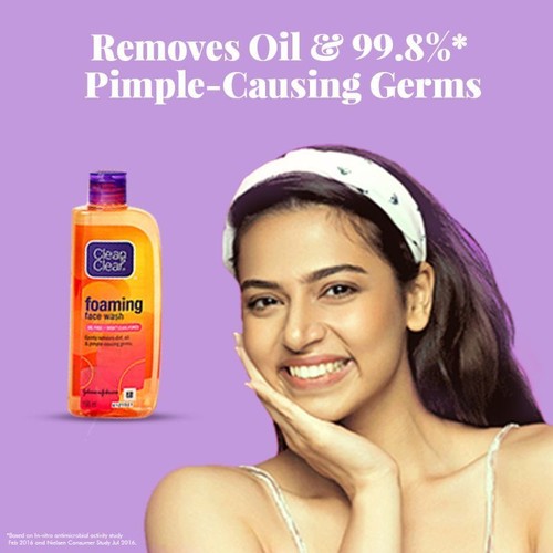 Clean & Clear Foaming Face Wash For Oily Skin, 150ml - Picture 6 of 7