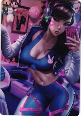 DVA OVERWATCH CFORCARD ANGELS Custom Art Goddess Story Anime Collectible Card