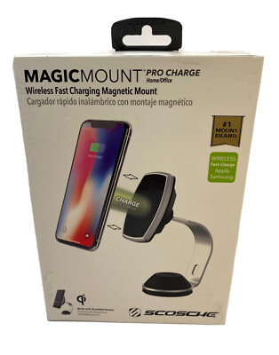 Scosche MagicMount Pro Charge Wireless Fast Charging magnetic