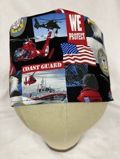 Men/Women Surgical Scrub Cap Coast Guard 100 Cotton
