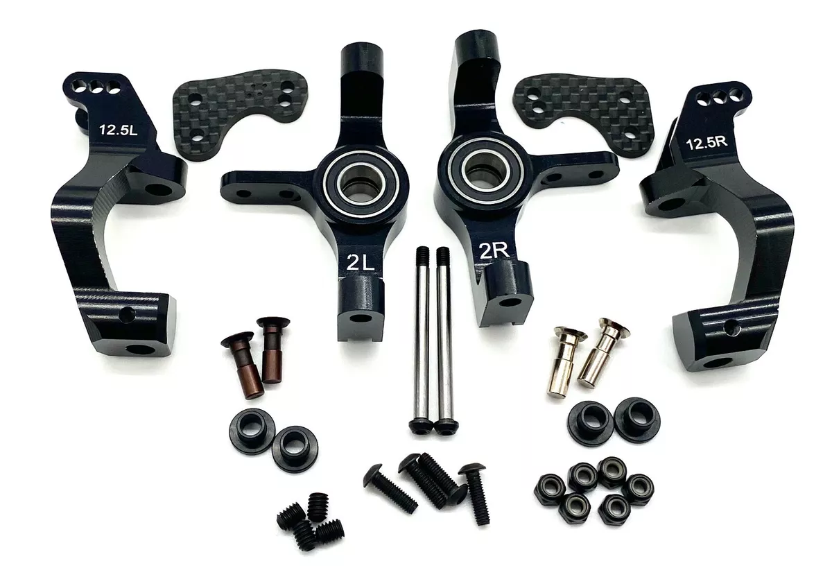 HB Racing D8Tevo3 FRONT HUBS caster blocks v4 steering pins D817 Truggy 204576