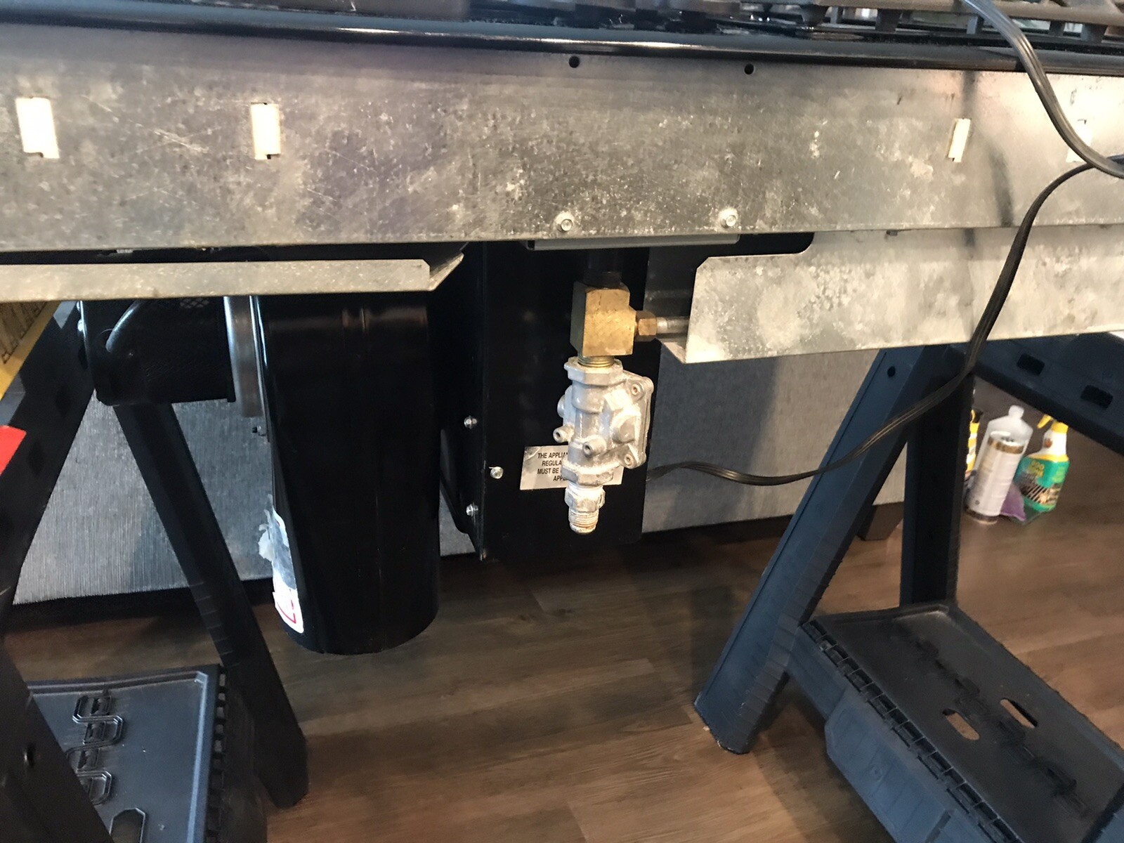 Jenn Air 45" Black PROPANE Gas Downdraft Cooktop w/Grill 3bay