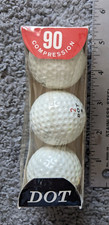 VTG NEW SPALDING 90 COMPRESSION DOT GOLF BALLS 3 PACK USA USGA PGA
