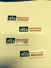 Jaguar Xke Siiie V12e Triumph Stag 1971-74 Trico Windshield Washer Bottle Decal