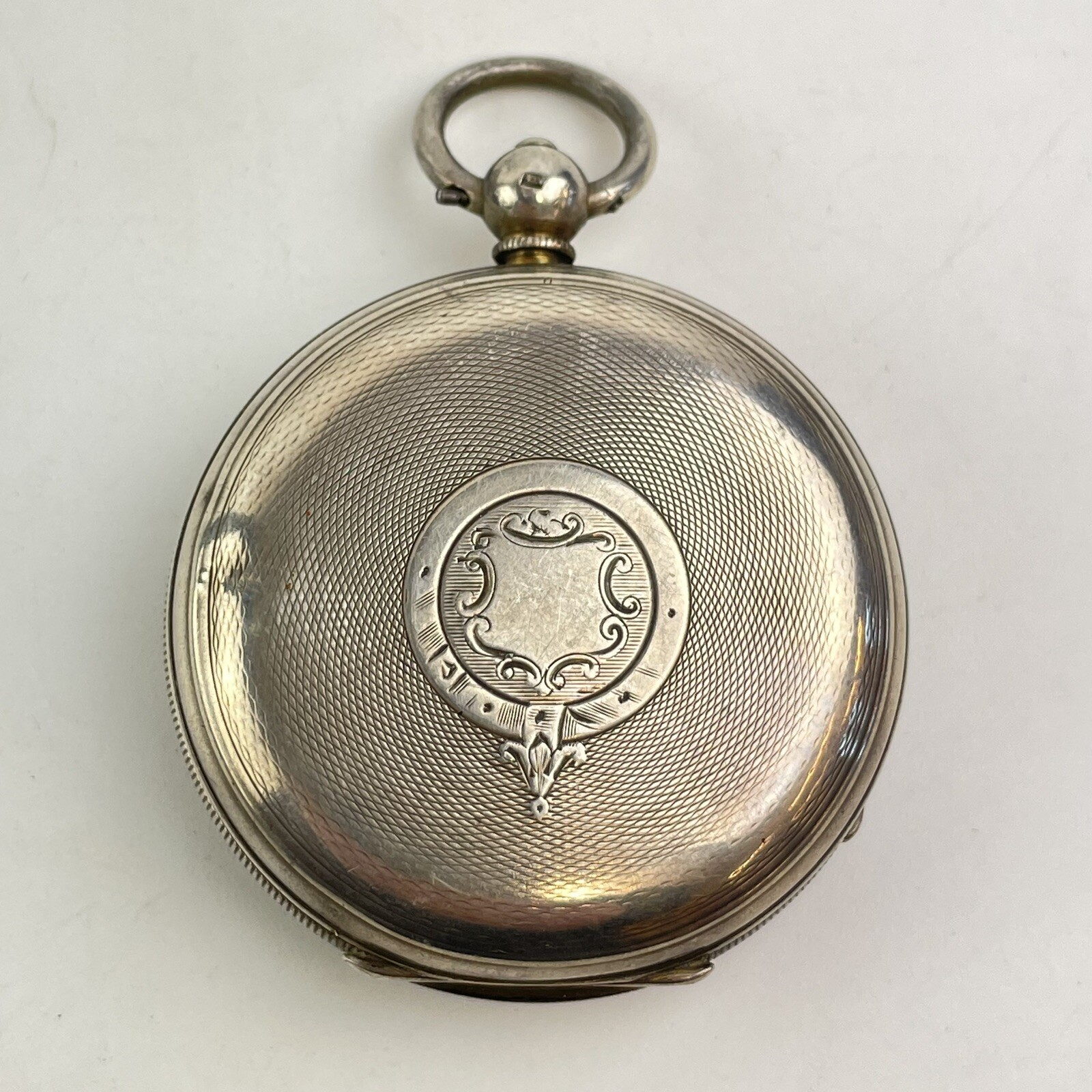 Antique Solid Silver Cased Open Faced Pocket Watc… - image 3