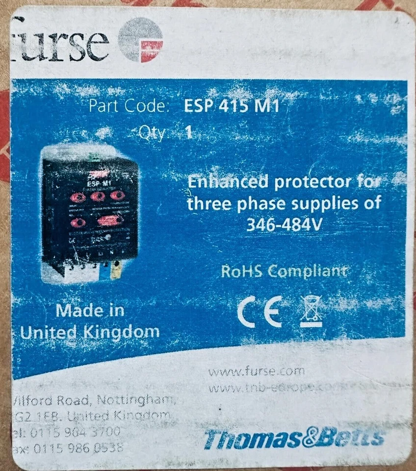 furse ESP 415 M1 STATUS INDICATION ELECTRONIC SYSTEM PROTECTION NEW - Image 2 of 4