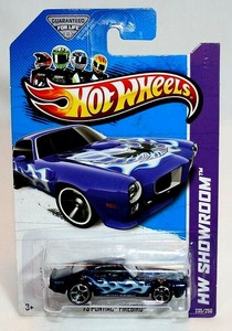 Hot Wheels Showroom 2013 Blue w/ Flames '73 Pontiac ...