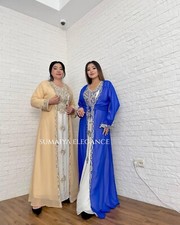 SALE New Moroccan Dubai Kaftans Farasha Abaya Dress Very Fancy Long Gown SE 1176