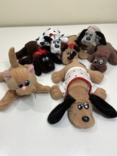 POUND PUPPIES LOT OF 7 1980s VINTAGE Plush Tonka Small Kitten  DOGS