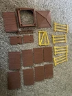 Vintage Marx Fort Apache Playset Misc Fence & Tower Pieces