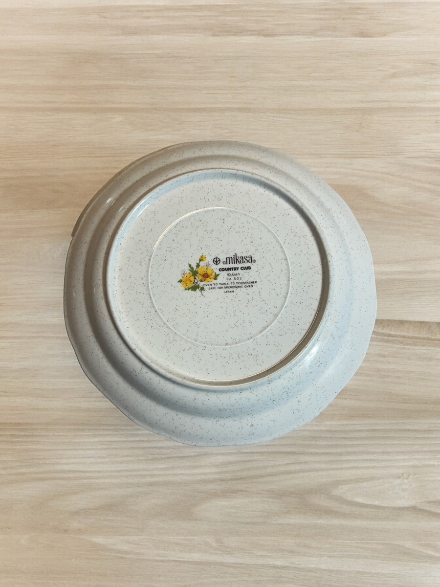 ミカズキッチン プレート Mikasa Country Club Amy 10.75” Dinner Plate Vintage Blue Floral