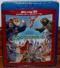 Zootropolis Zootopia Disney No. 57 Combo Blu-Ray 3D Blu-Ray New Unopened R2
