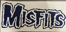 Misfits Punk rock band die cut Vinyl car decal sticker skateboard blue