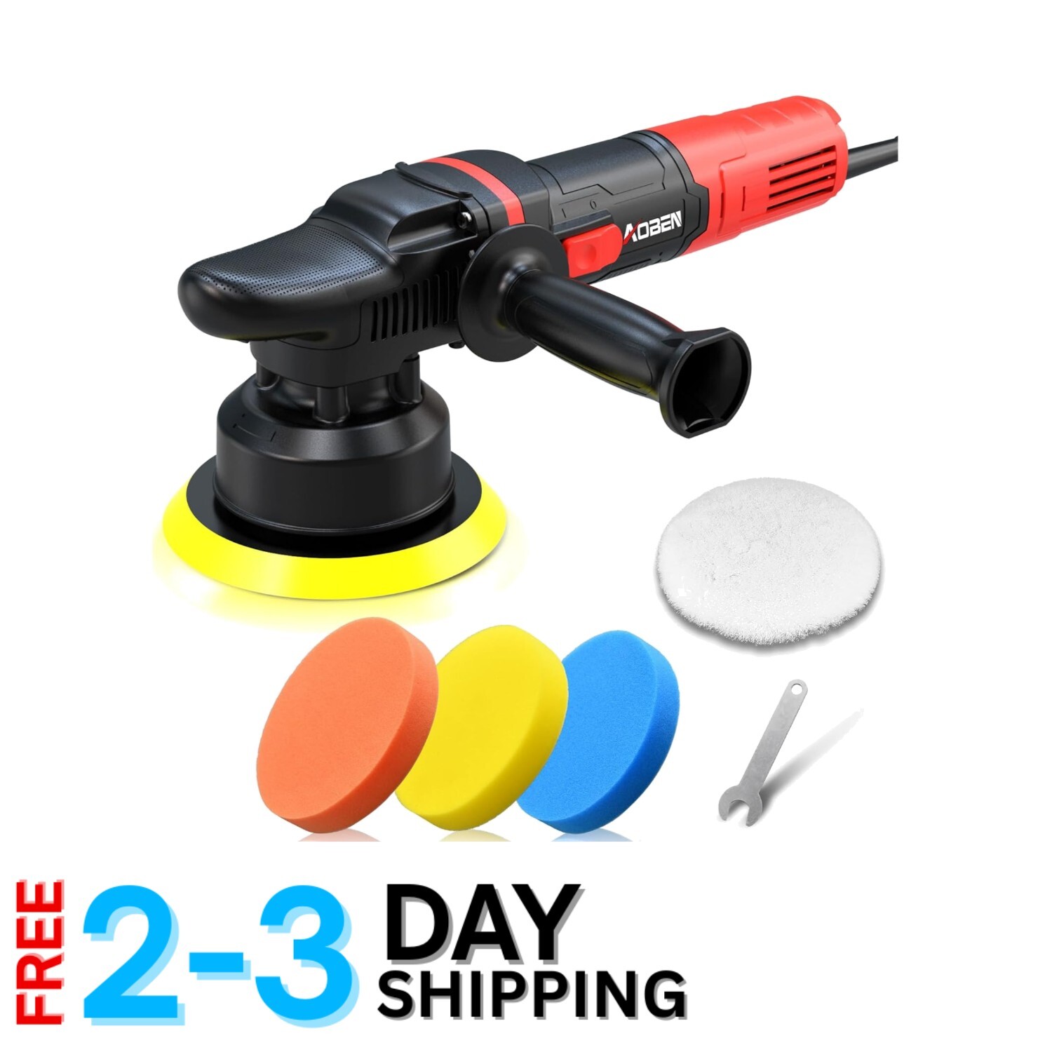 All-in-One Random Orbital Polisher Kit with 6 Speed Settings