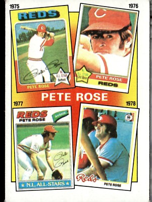 1986 Topps The Pete Rose Years #5 1975-78 Cincinnati Reds C2