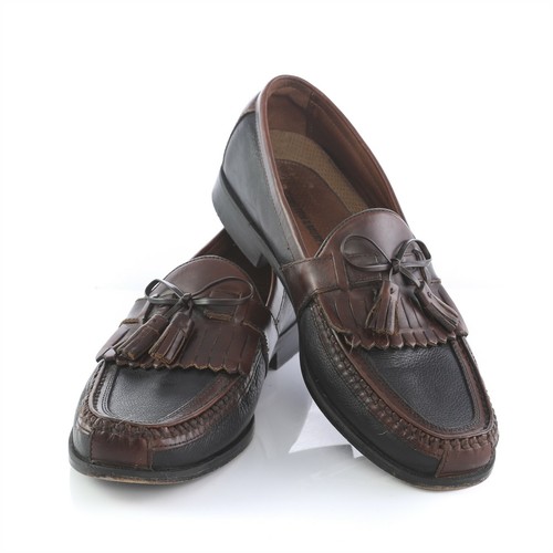 Johnston Murphy Black Brown Leather 