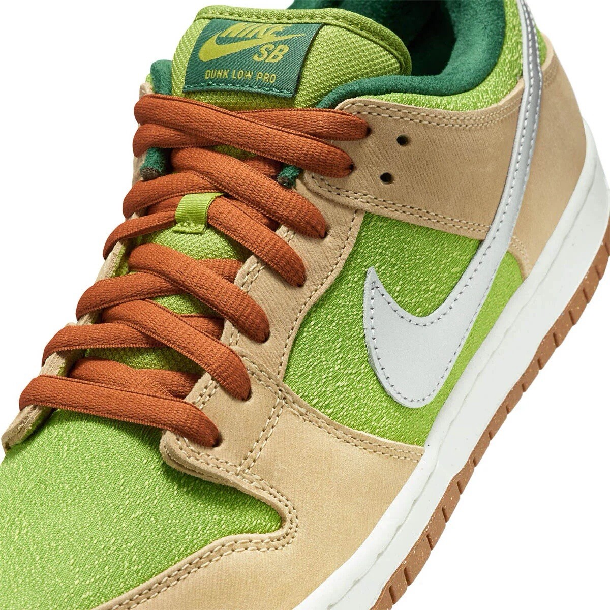 Nike Dunk SB Low Pro 'Escargot' Mens US Size 11 Green/Beige FQ7585
