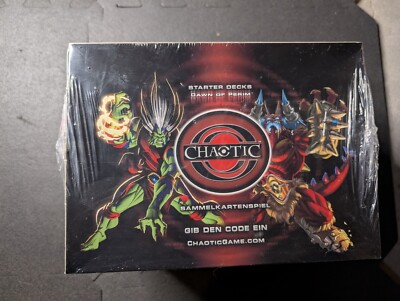 Chaotic TCG  Starter Blue & Red - Display NEU