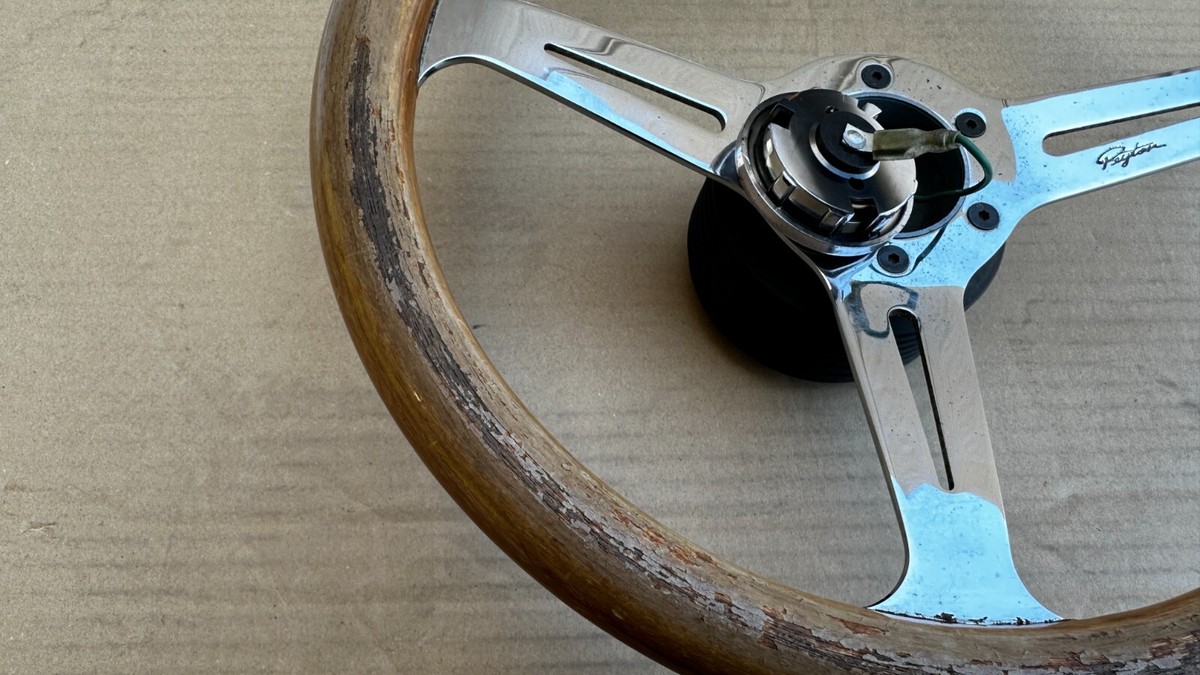 JDM 1995 Peyton 3-spoke Wood Steering aftermarket Steering