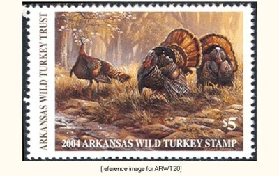 t*m様 WILD TURKEY STAMPED 500ml D2K NWTF Arkansas Wild Turkey Fed. 2004 $5 Stamp | eBay