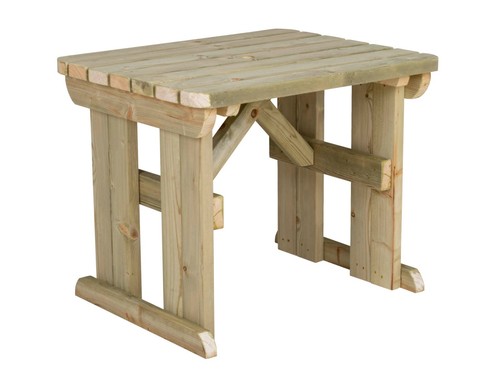 Picnic Table Hollies Rounded Wooden Outdoor Garden Furniture Heavy Duty - Picture 10 of 67