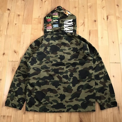 BAPE camo Tiger hoodie snowboard jacket A Bathing Ape Size L - Picture 2 of 10