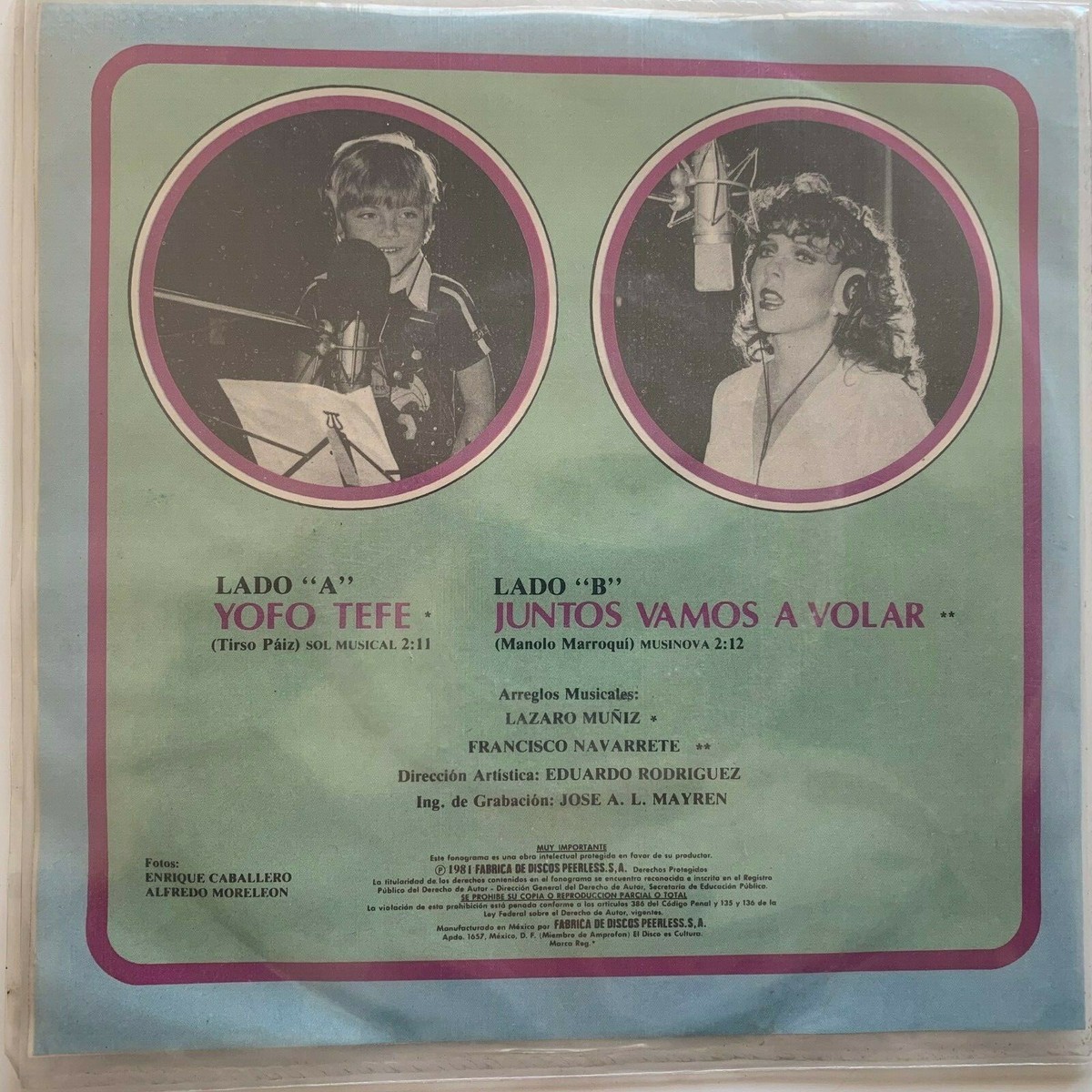 VERONICA CASTRO -YOFO TEFE / JUNTOS VAMOS A VOLAR- 1982 MEXICAN 7