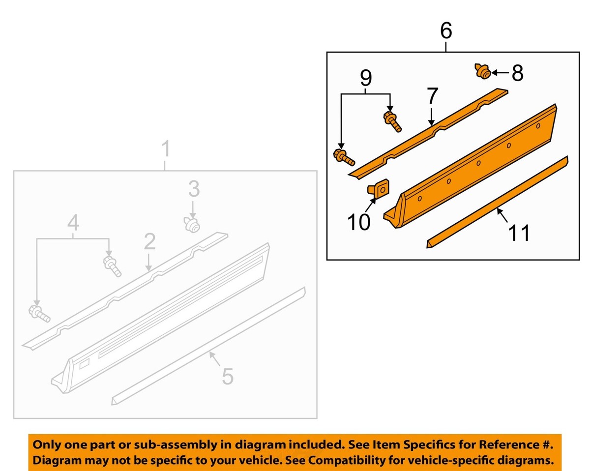 MAZDA OEM 16-18 CX-9-Rear Rocker Molding Right TK4951RC0B | eBay