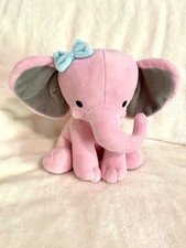 Bedtime Originals Twinkle Toes Pink Elephant Plush Hazel Stuffed Animal Toy