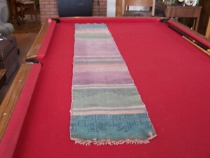 Vintage Tapestry Furniture Runner- Made in Nepal "Marked" Each Side Different