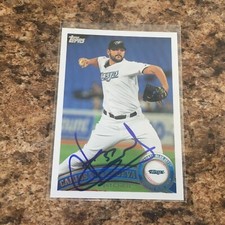 Carlos Villanueva Signed 2011 Topps Update Auto Toronto Blue Jays