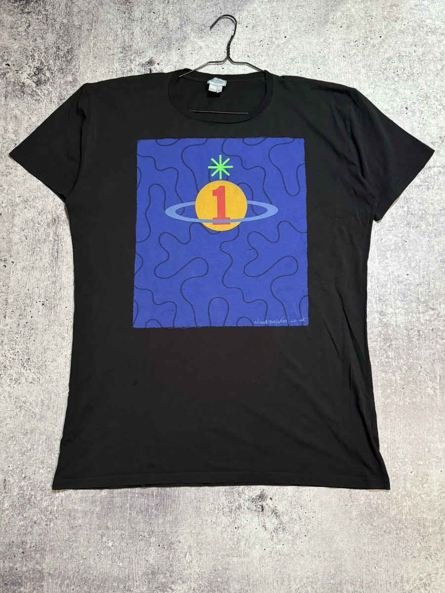 Vivienne Westwood Climate Revolution Black Men's T-Shirt Vivienne Westwood Climate Revolution Black Men's T-Shirt