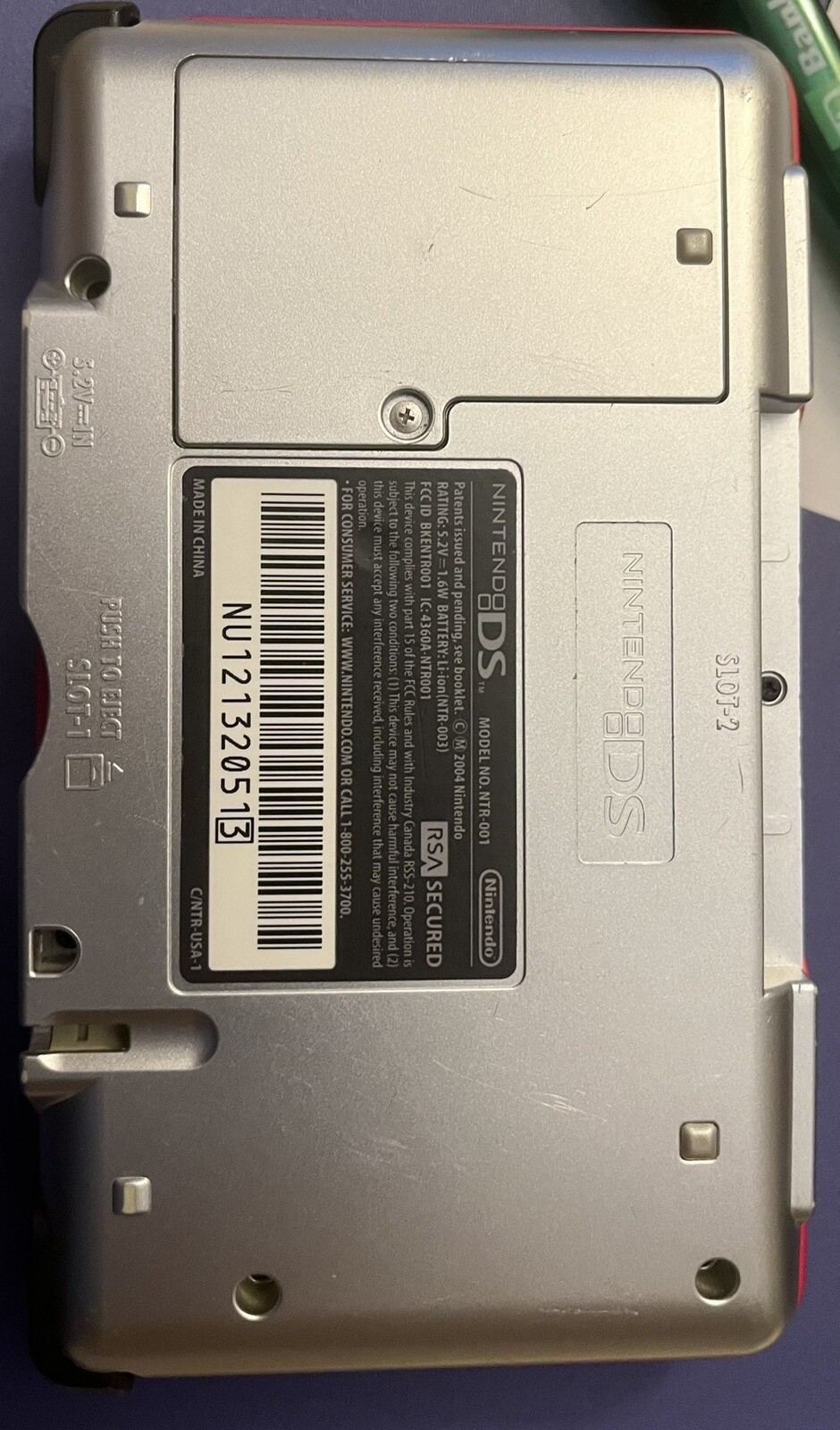 Nintendo DS Mario Kart Red Handheld System (no Charger) WITH MARIO CART