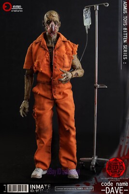 Asmus Toys Prisoner Dave 1/6 アクションフィギュア Asmus Toys Prisoner Zombie Dave 1/6 Male Action Figure Model H12in
