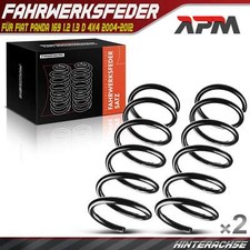2x Federn Fahrwerksfeder Hinterachse für Fiat Panda 169 1.2 1.3 D 4x4 2004-2012