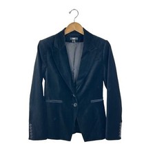 Paige Chelsee Black Velvet Blazer S Tailored Chic