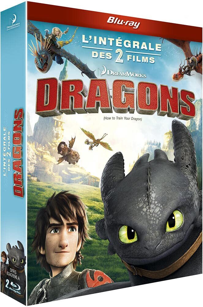 Coffret dragons : dragons ; dragons 2 (Blu-ray)