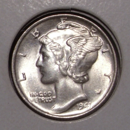 1941 Mercury Silver Dime , Select BU