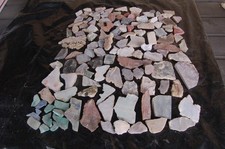 Miscellaneous Jasper, Agate, Calcite Onyx Slabs End Cuts Ect.