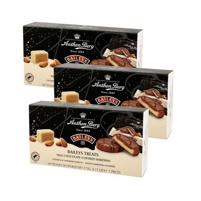 Anthon Berg Baileys Treats 3x 175g - Marzipantaler mit Baileys-Likör in Milchsch