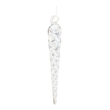 Glass Icicle Ornament Set of 24 