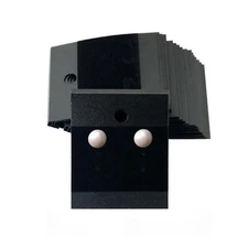 100Pcs 1.7X 2Inch Black Velvet Plastic Earring Cards for Earring Display Hanging
