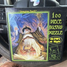 2007 DRAGON SPELL 100 Piece Jigsaw Puzzle Glows At Night Sealed Box