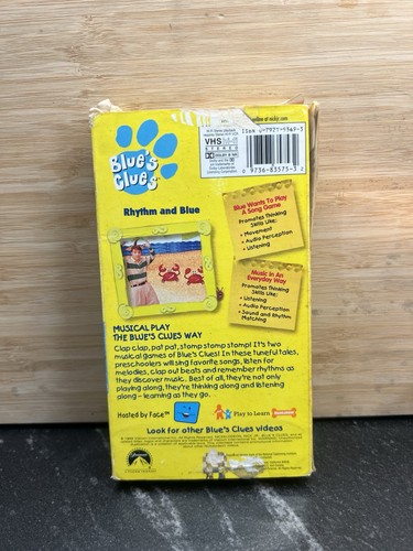 Blue’s Clues - Play Along With Rhythm and Blue (VHS, 1999) - Picture 2 of 4