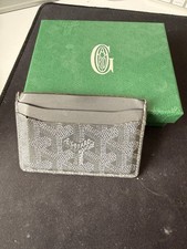 Goyard Saint Sulpice Portafoglio Uomo Porta Carte Grigio